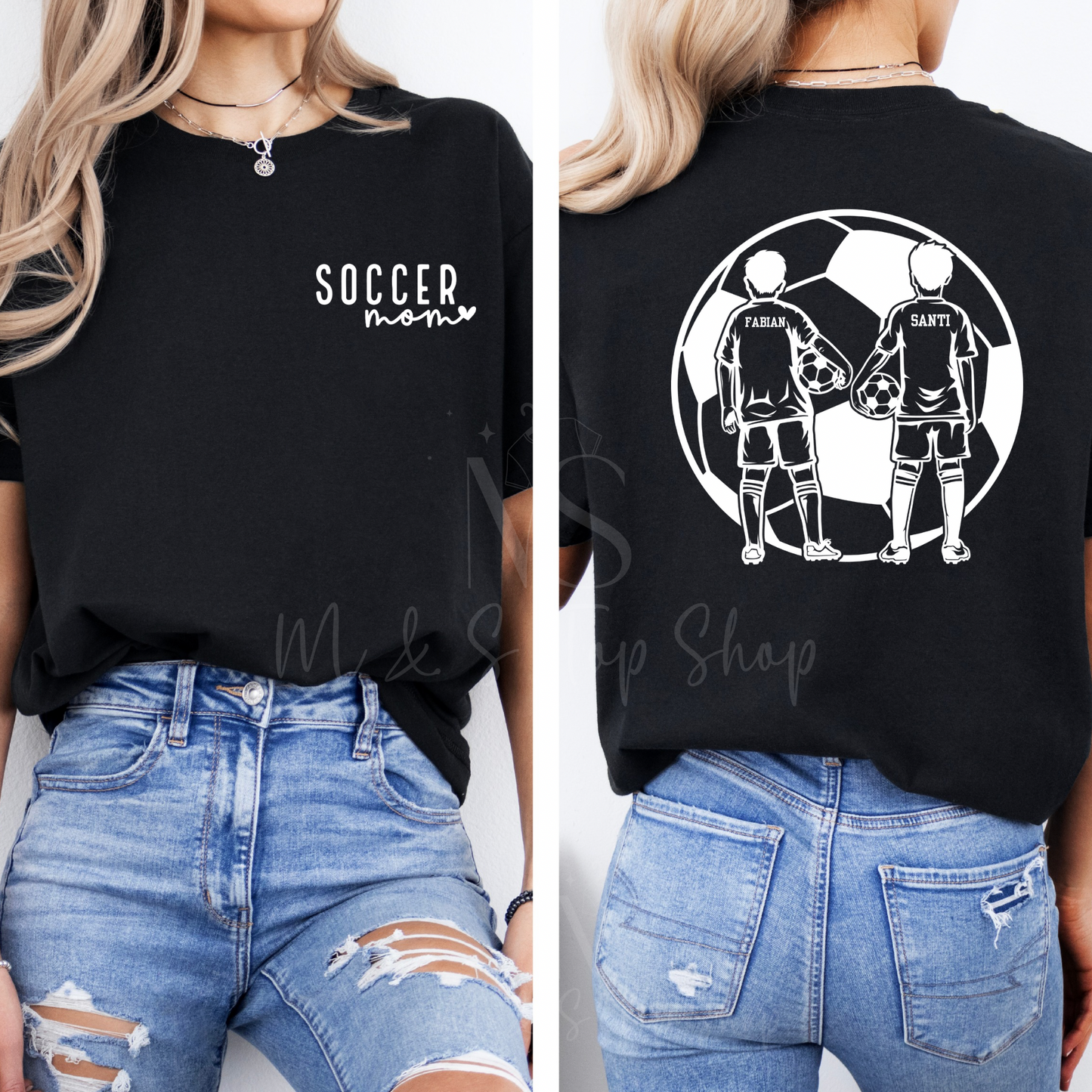 Soccer Mom- Two Boy Soccer Players