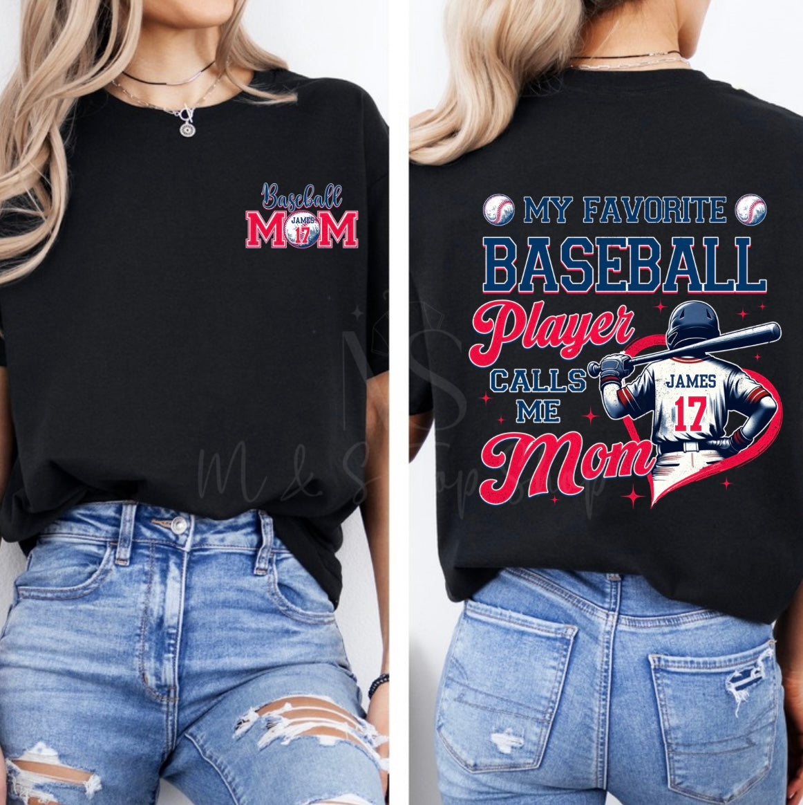 Mama Baseball Personalized