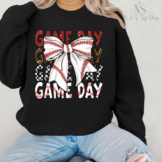 Game Day Baseball Bow