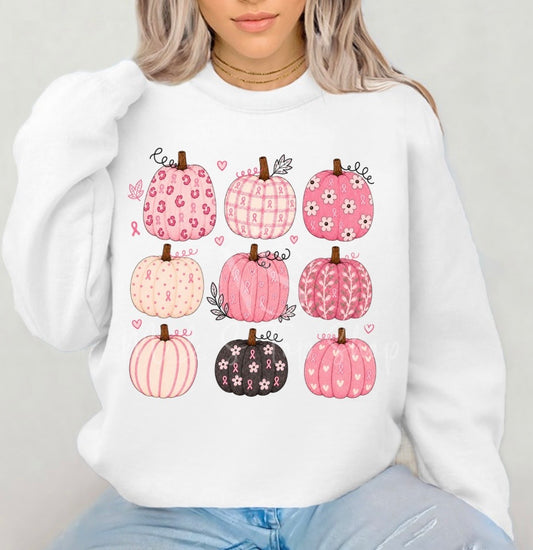 Pink Breast Cancer Awareness Pumpkins