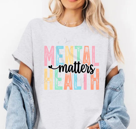 Mental Health Matters Distressed Pastel