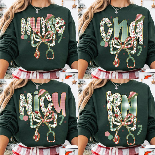 Nurse, RN, Nicu,CNA Christmas Theme