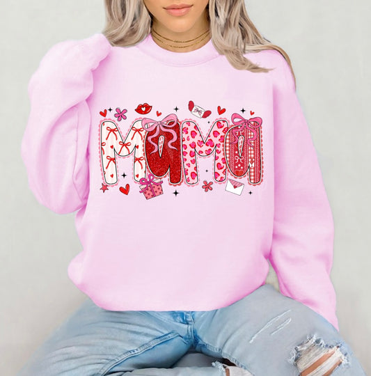 Mama Valentines with bows