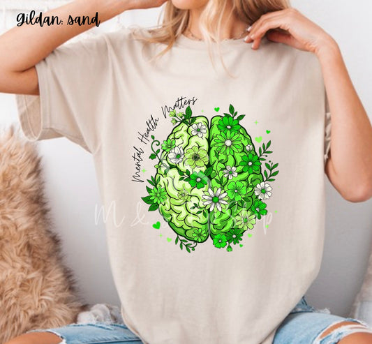 Floral Green Mental Health